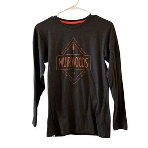 Muir Woods Gray Long Sleeve Tee Adult Unisex Size Small Hiking Outdoors Nature